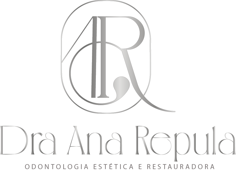 Logo vertical Dra. Ana Repula - odontologia estética em Curitiba